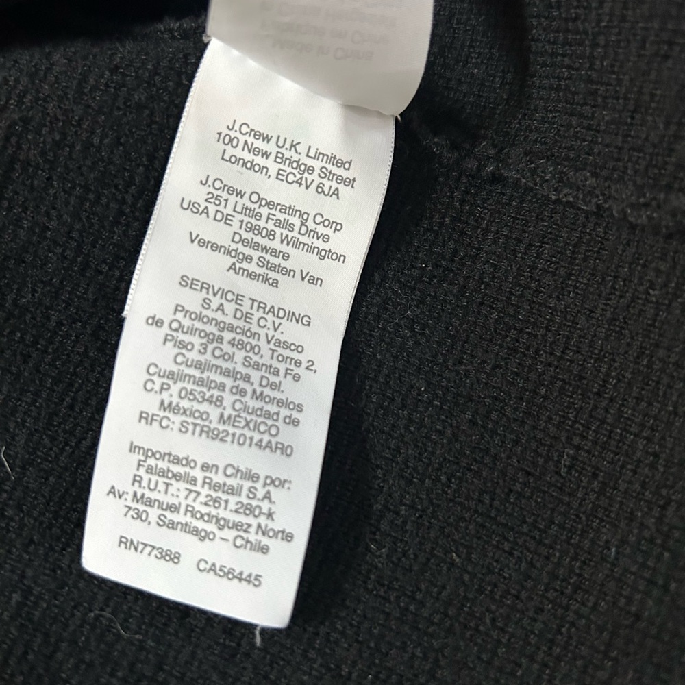 J.CREW open front sweater blazer black relaxed fit office work size L - Picture 8 of 11